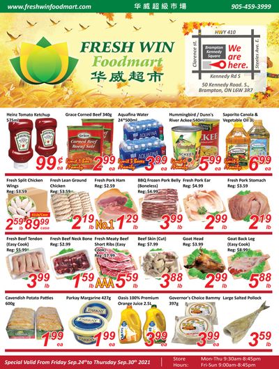 Fresh Win Foodmart Flyer September 24 to 30