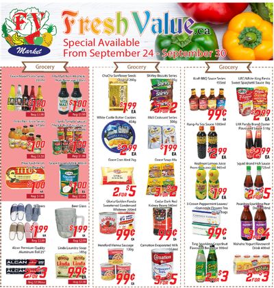 Fresh Value Flyer September 24 to 30