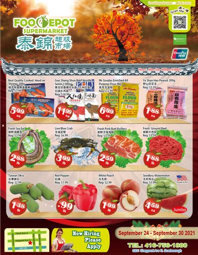 Food Depot Supermarket Flyer September 24 to 30