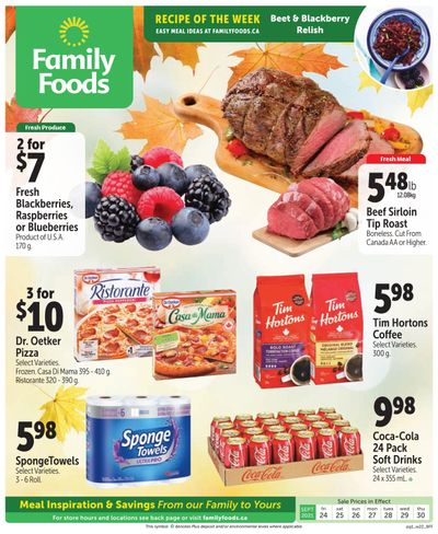 Family Foods Flyer September 24 to 30
