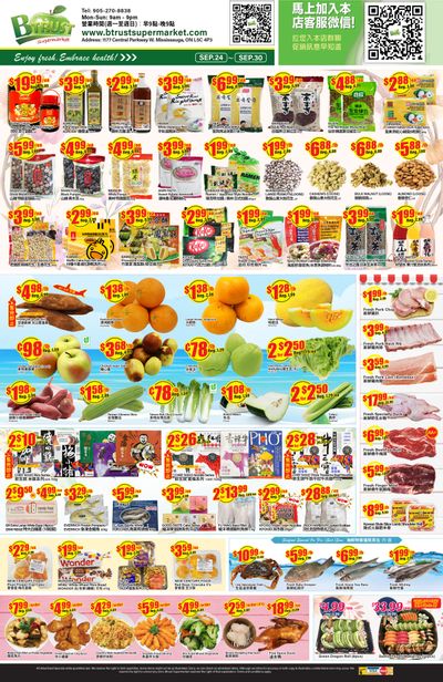 Btrust Supermarket (Mississauga) Flyer September 24 to 30