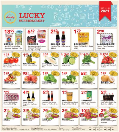 Lucky Supermarket (Calgary) Flyer September 24 to 30