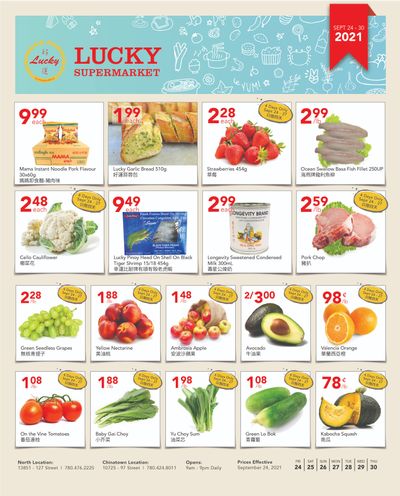 Lucky Supermarket (Edmonton) Flyer September 24 to 30