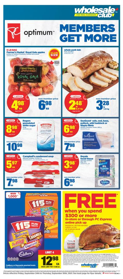Real Canadian Wholesale Club Flyer September 24 to 30