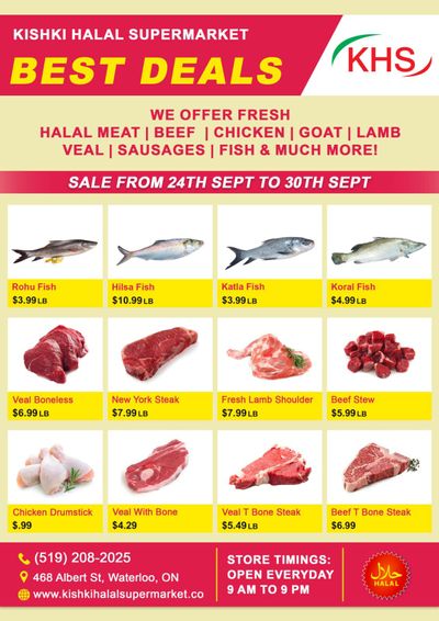 Kishki Halal Supermarket Flyer September 24 to 30