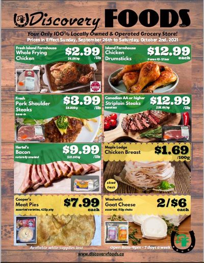 Discovery Foods Flyer September 26 to October 2