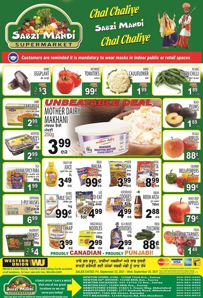 Sabzi Mandi Supermarket Flyer September 24 to 29