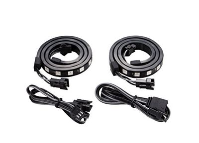 Phanteks PH-DRGBLED_Combo_01 Digital RGB LED Strip Combo Set 2X 400mm 1x M/B Adapter ASUS/MSI Compatible Retail (Works only with DRGB Boards) $25.3 (Reg $33.72)