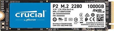 Crucial P2 1TB 3D NAND NVMe PCIe M.2 SSD Up to 2400MB/s - CT1000P2SSD8 $119.99 (Reg $137.99)
