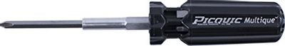 Picquic 45007 Multique Multi-Bit Screwdriver with Seven Bits, Slim Handle, Black Opaque $10.81 (Reg $15.26)