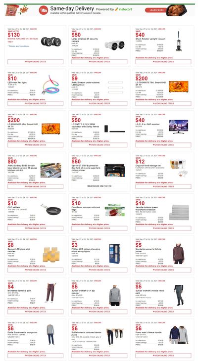 Costco (QC) Weekly Savings September 27 to October 24