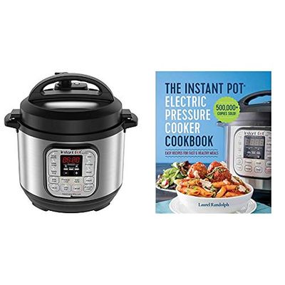 Instant Pot Duo Mini 3qt 7-in-1 Multi-Use Programmable Pressure Cooker, Rice Cooker 12 Cups Rice (Cooked) and Fast & Healthy Meals Cookbook $79.2 (Reg $123.96)