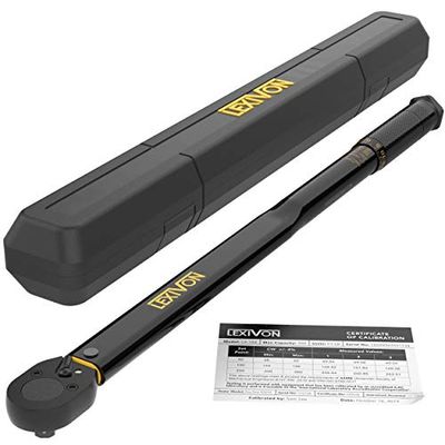 LEXIVON 1/2-Inch Drive Click Torque Wrench 25-250 Ft-Lb/33.9-338.9 Nm (LX-184) $76.98 (Reg $99.99)