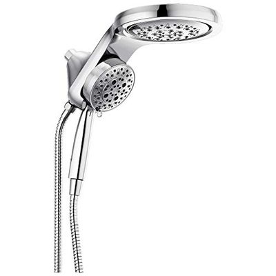 DELTA FAUCET 58680 HydroRain H2Okinetic 5-Setting Two-in-One, Chrome Head with Hand Shower,1.75 GPM Water Flow $181.07 (Reg $214.54)