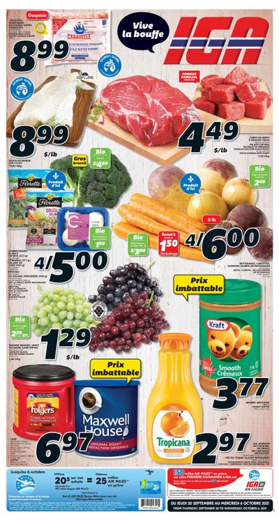 IGA (QC) Flyer September 30 to October 6