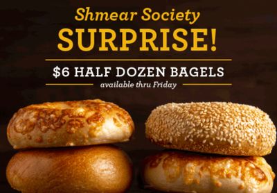 Four Days Only: Get a Half Dozen Bagels for $6 at Einstein Bros. Bagels if You’re a Shmear Society Member  
