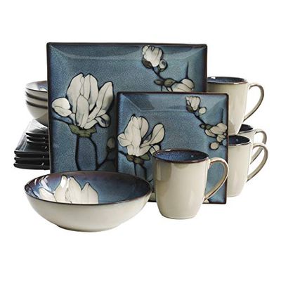 Gibson Bloomsbury 16-Piece Dinnerware Set, Blue $101.05 (Reg $113.17)