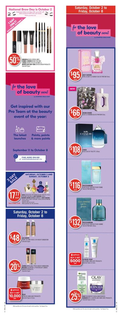 Shoppers Drug Mart (ON) Flyer October 2 to 8