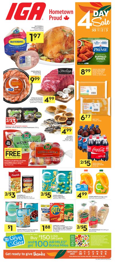 IGA (SK, MB & ON) Flyer September 30 to October 6