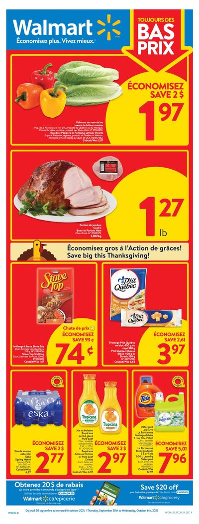 Walmart (QC) Flyer September 30 to October 6
