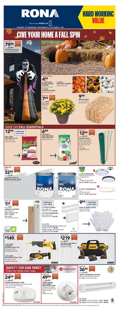 Rona (West) Flyer September 30 to October 6