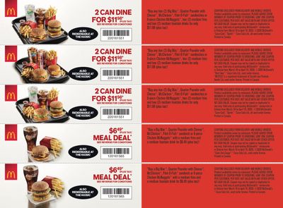 McDonald's Canada Coupons (ON) March 16 to April 19