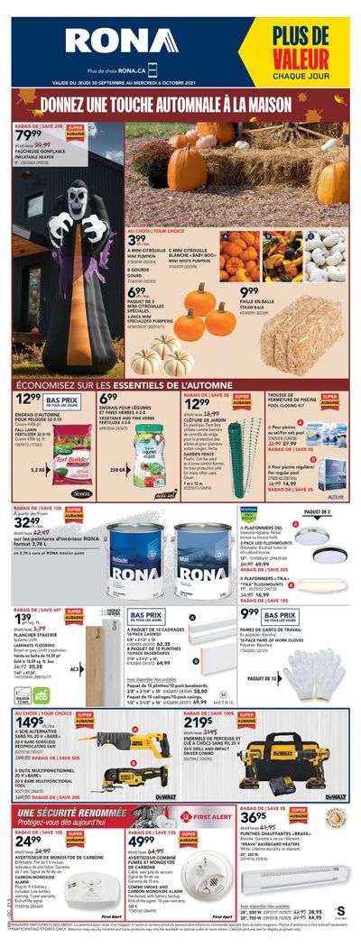 Rona (QC) Flyer September 30 to October 6