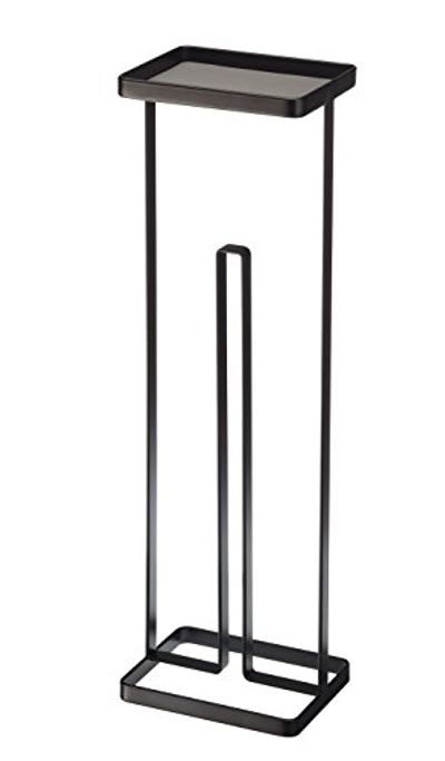 YAMAZAKI home Tower Roll Paper Stand with Tray, Black $37.01 (Reg $49.34)
