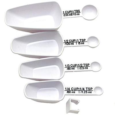 Chef Craft Spoon Combo Measuring Scoop, One Size, White $7.84 (Reg $13.36)