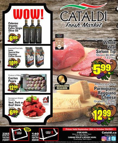 Cataldi Fresh Market Flyer September 29 to October 5