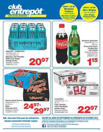 Wholesale Club (QC) Flyer September 30 to October 20