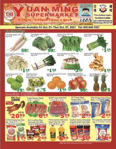 Yuan Ming Supermarket Flyer October 1 to 7