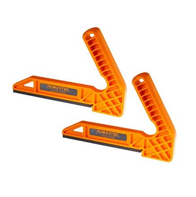 POWERTEC 71338 Plastic L-Push Stick | Deluxe L-Shaped Woodworking Push Tools – 2 Pack (Patent Pending) $17.78 (Reg $28.83)