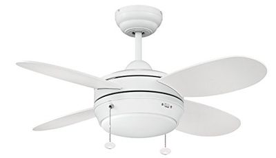 Litex E-MLV36MWW4LK1 Maksim Collection 36-Inch Ceiling Fan with Four Matte White Blades and Single Light Kit with Opal Frosted Glass $175.17 (Reg $193.56)