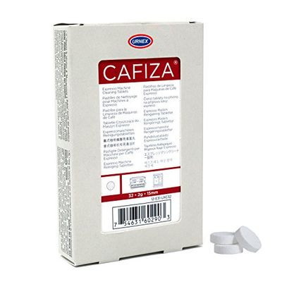 Urnex 12-E31-UXC32-48 Cafiza Cleaner Use On Home Super Automatic Machines-Blister Pack (32, 2g Tablets) Professional Espresso, 32.2 g, White $13.38 (Reg $39.51)