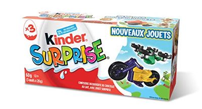 Kinder Surprise Chocolate Eggs with Toys, Classic, 3 Count, 60 grams (20gx3) $3.47 (Reg $10.38)