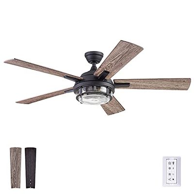 Prominence Home 51484-01 Freyr Ceiling Fan, 52, Textured Black $246.96 (Reg $293.15)