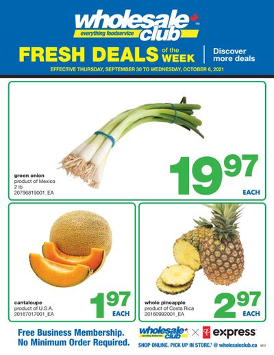 Wholesale Club (West) Fresh Deals of the Week Flyer September 30 to October 6