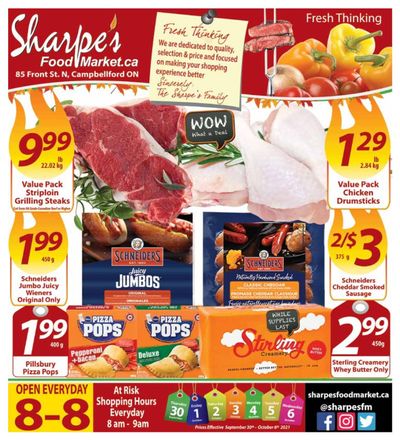 Sharpe's Food Market Flyer September 30 to October 6