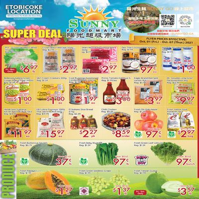 Sunny Foodmart (Etobicoke) Flyer October 1 to 7