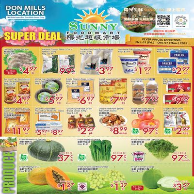 Sunny Foodmart (Don Mills) Flyer October 1 to 7