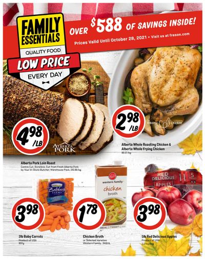 Freson Bros. Family Essentials Flyer October 1 to 28