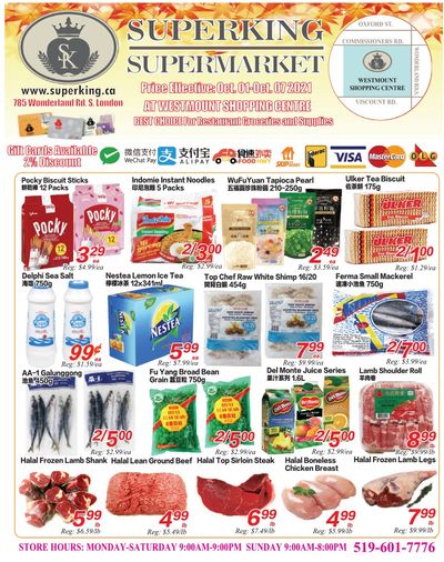 Superking Supermarket (London) Flyer October 1 to 7