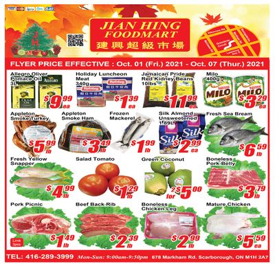 Jian Hing Foodmart (Scarborough) Flyer October 1 to 7