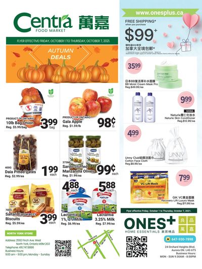 Centra Foods (North York) Flyer October 1 to 7