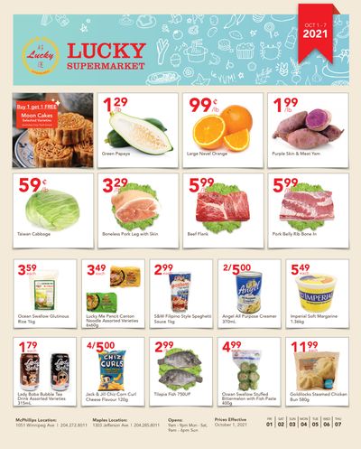 Lucky Supermarket (Winnipeg) Flyer October 1 to 7