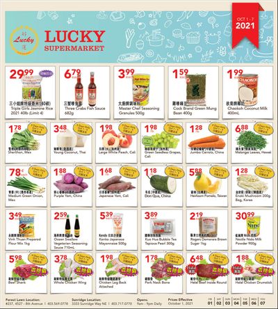 Lucky Supermarket (Calgary) Flyer October 1 to 7