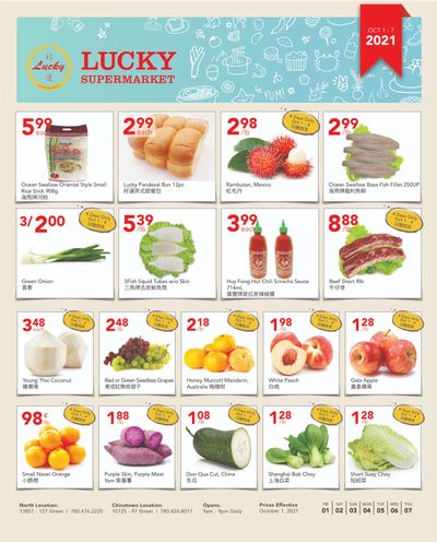 Lucky Supermarket (Edmonton) Flyer October 1 to 7
