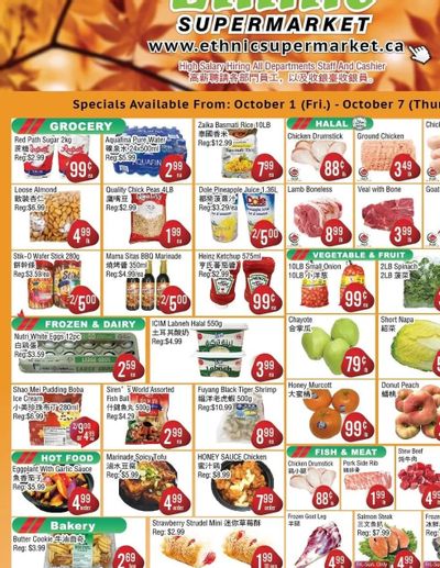 Ethnic Supermarket Flyer October 1 to 7
