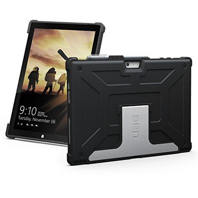 URBAN ARMOR GEAR UAG Designed for Microsoft Surface Pro 7 Plus, Pro 7, Pro 6, Pro 5th Gen (2017) (LTE), Pro 4 Feather-Light Rugged [Black] Aluminum Stand Military Drop Tested Case $41.7 (Reg $84.95)